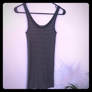 Vince Ribbed Tank Top, Size M